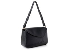 Lucky Bees Bolso 1273 Negro Cuero de Polivinilo 28x10x17 cm